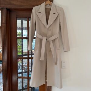 & Other Stories Cream Belted Coat